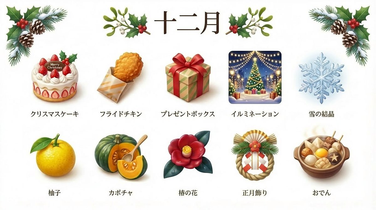 3D Icon Collection Representing Japanese Seasons — example 4