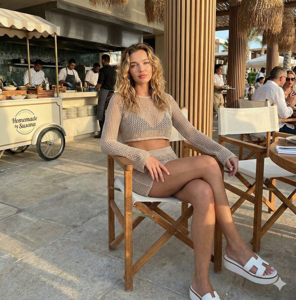 Luxury Resort Fashion Editorial Portrait Prompt — example 1