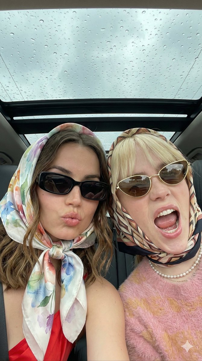 Candid Retro-Chic Car Selfie Prompt — example 1