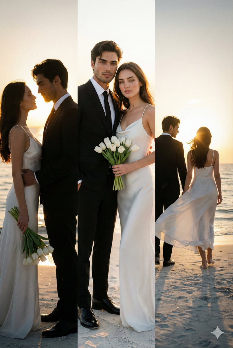 Couple Photo Transformation Prompts (Wedding/Pre-Wedding) — example 4