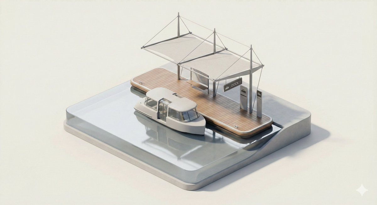 3D Isometric Urban Transit Stop Diorama Prompt — example 1