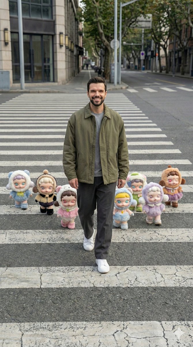 Hyper-Realistic Street Photography with Popmart Figures