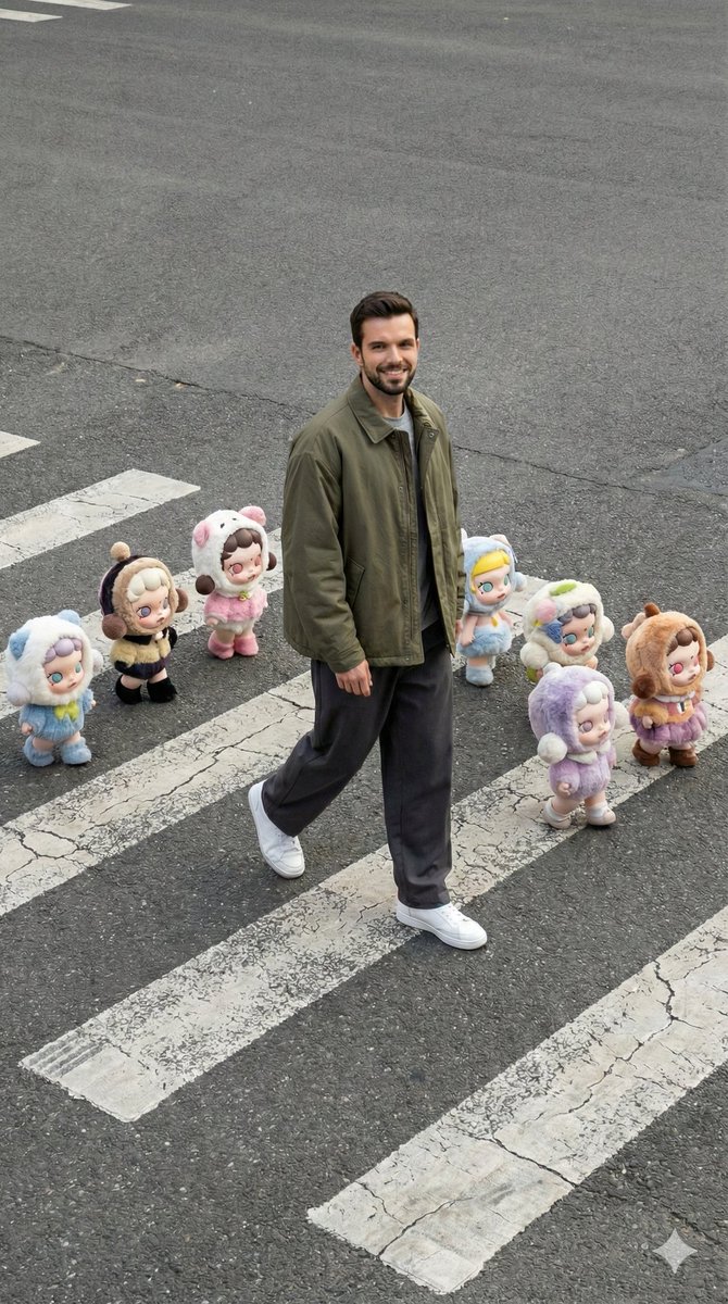 Hyper-Realistic Street Photography with Popmart Figures — example 3