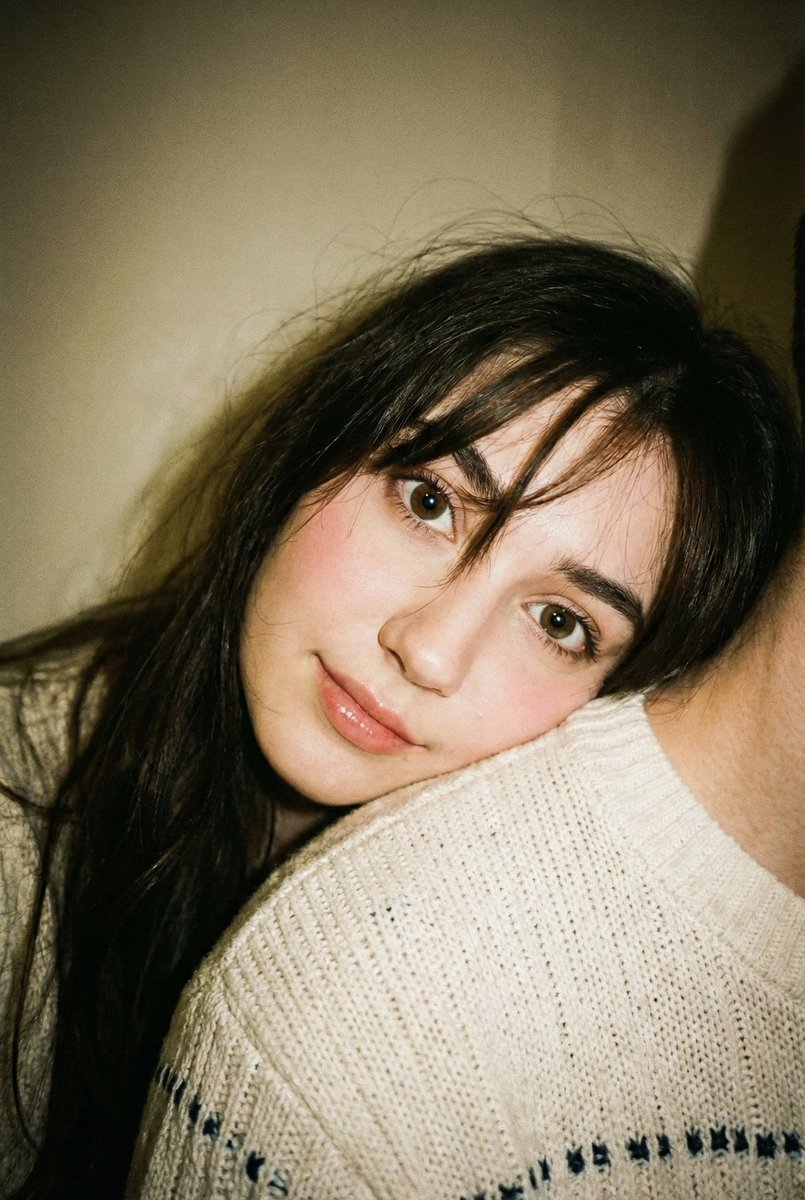 Disposable Camera Aesthetic Portrait with Intimate Pose — example 1