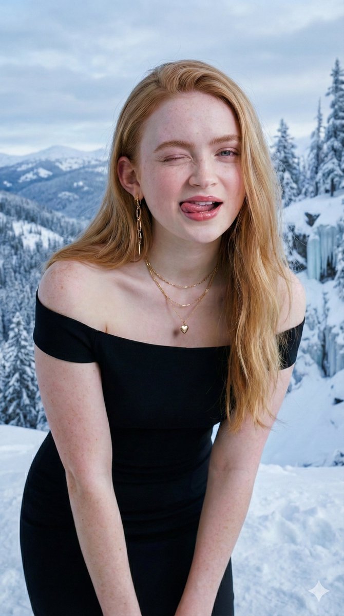 Ultra-Realistic Studio Portrait with Playful Expression — example 1