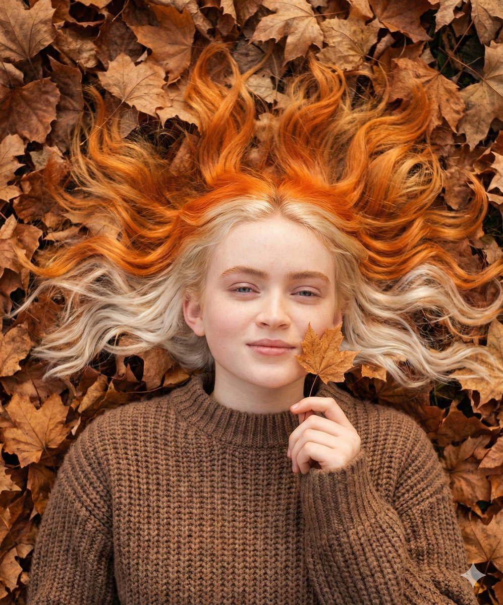 Dreamy Autumnal Portrait of a Young Woman — example 3