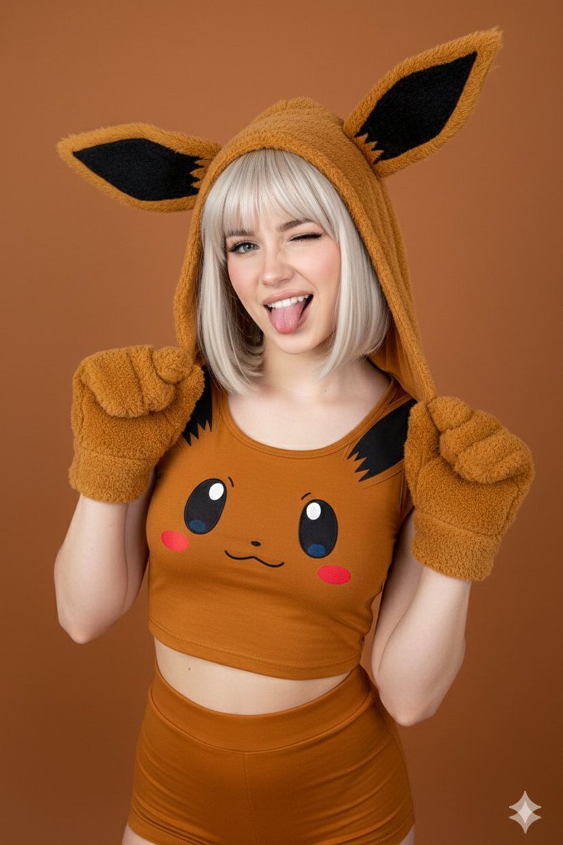 Ultra-photorealistic Eevee Cosplay Portrait — example 1