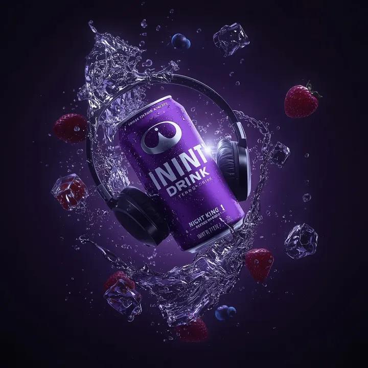 Ultra-Cinematic Floating Energy Drink Product Shot — example 2