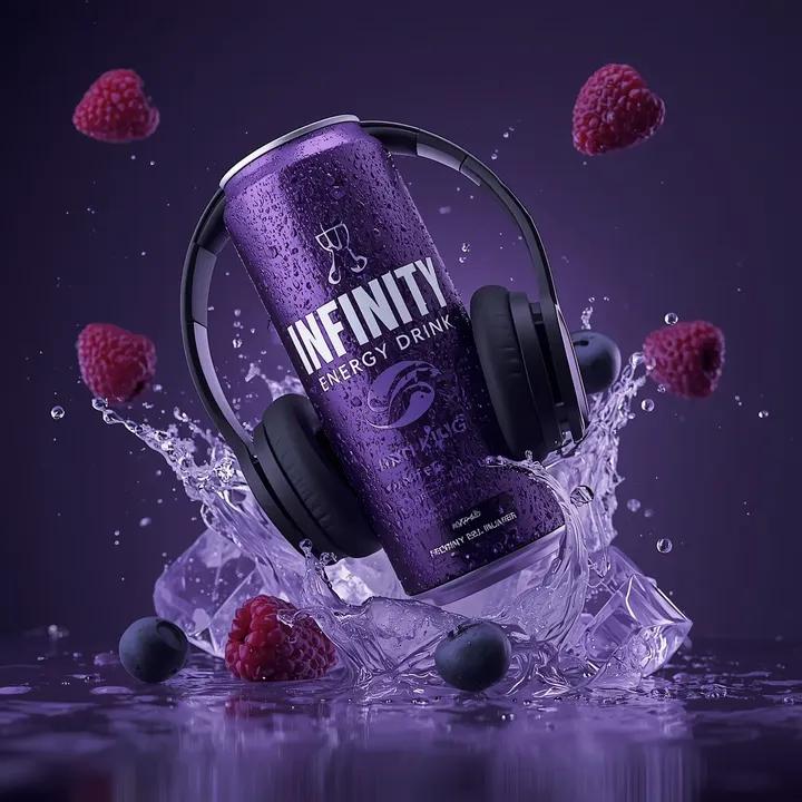 Ultra-Cinematic Floating Energy Drink Product Shot — example 3