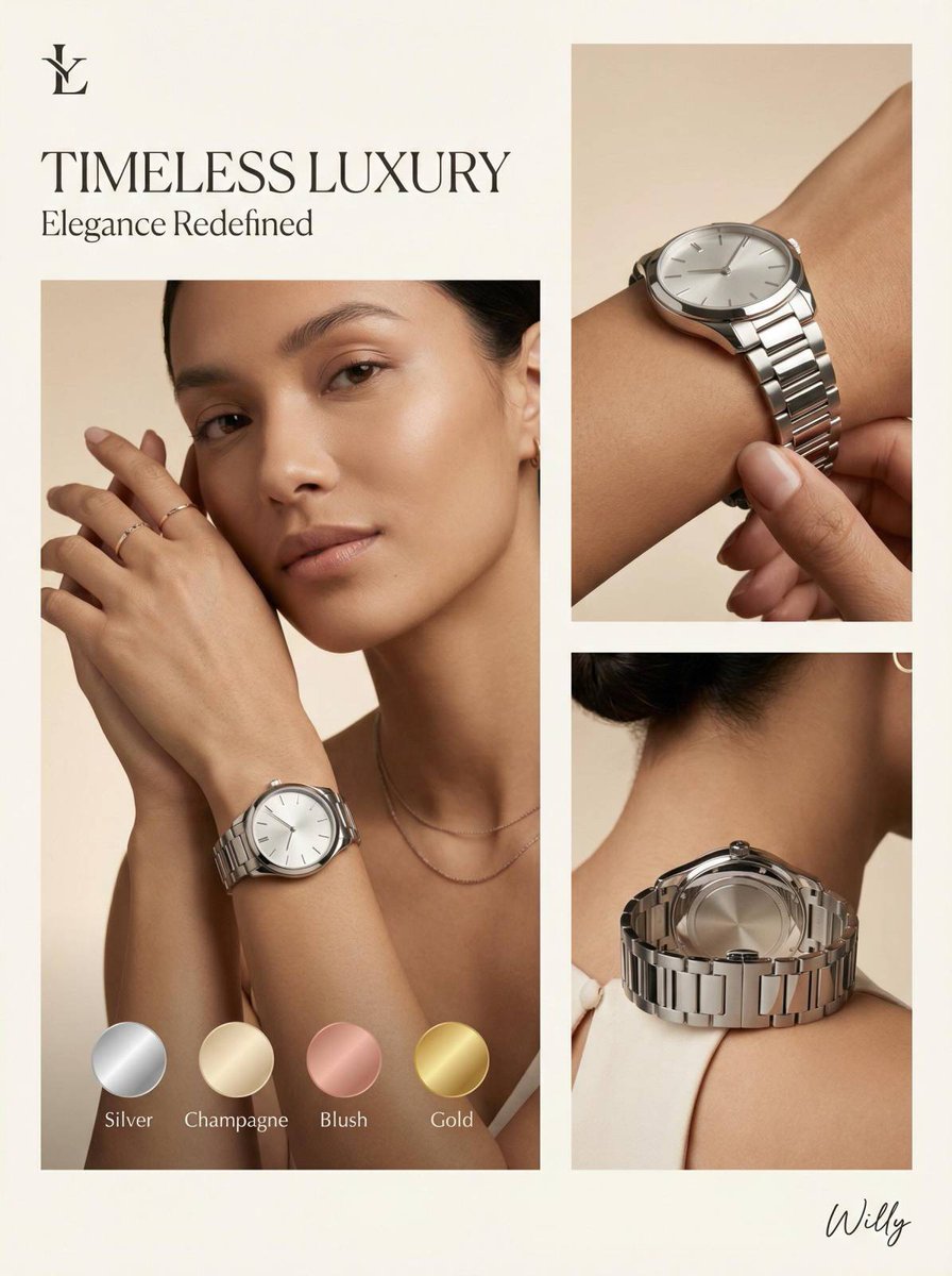 Luxury Watch Editorial Layout Prompt — example 1