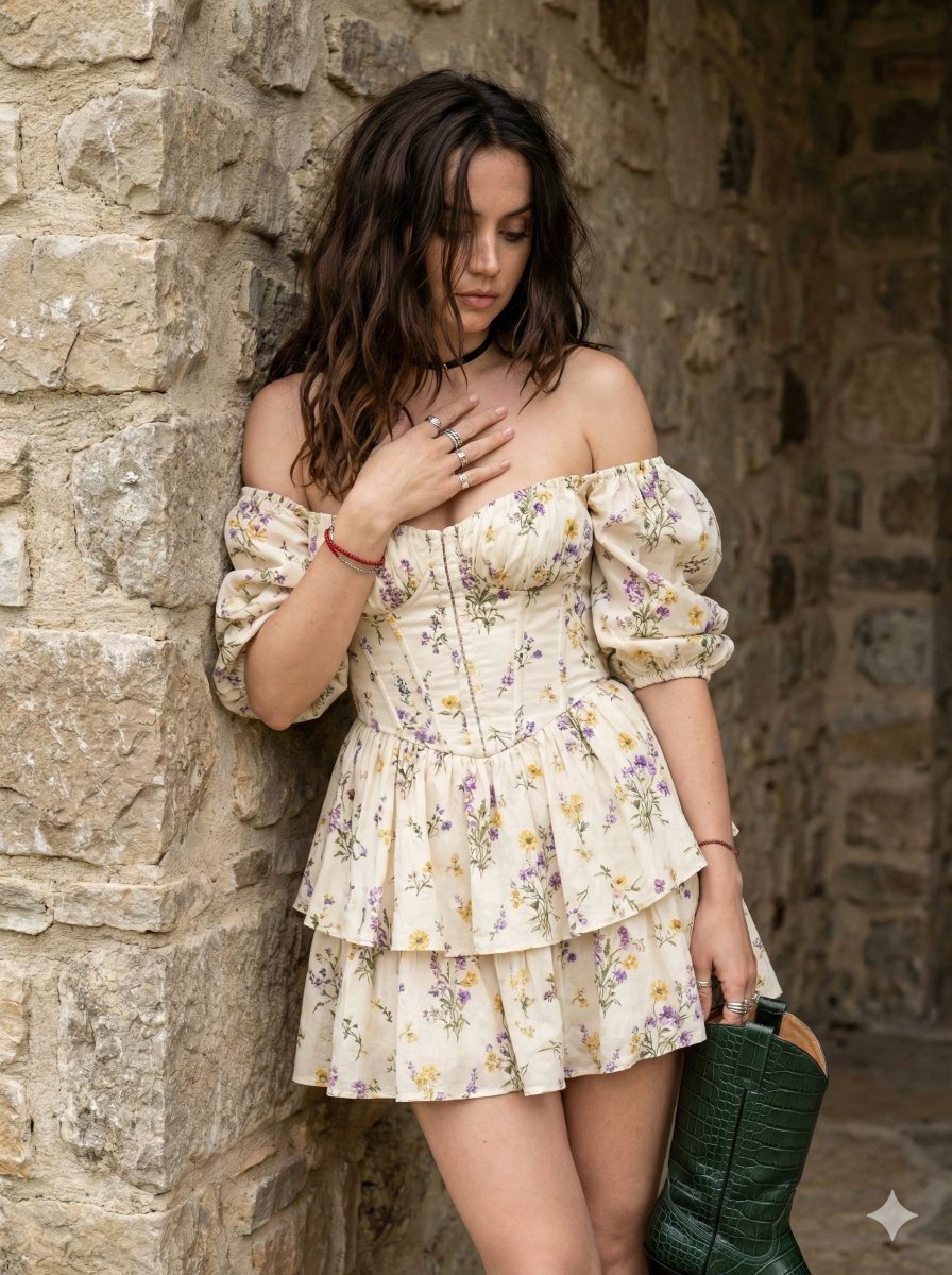 Bohemian Ana de Armas with Cowboy Boot — example 2