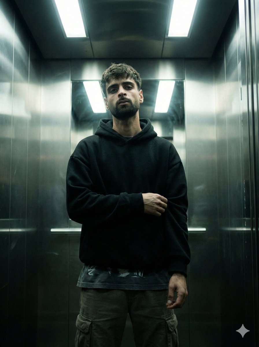 Cinematic Urban Realism in an Elevator — example 1