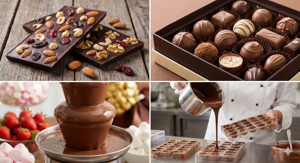 Gourmet Chocolate Collection 2x2 Grid — example 1