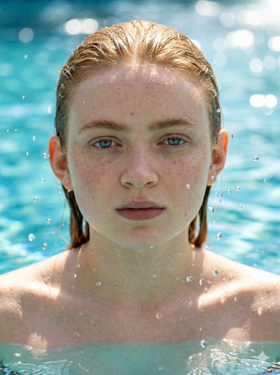 High-Speed Water Splash Portrait — example 1