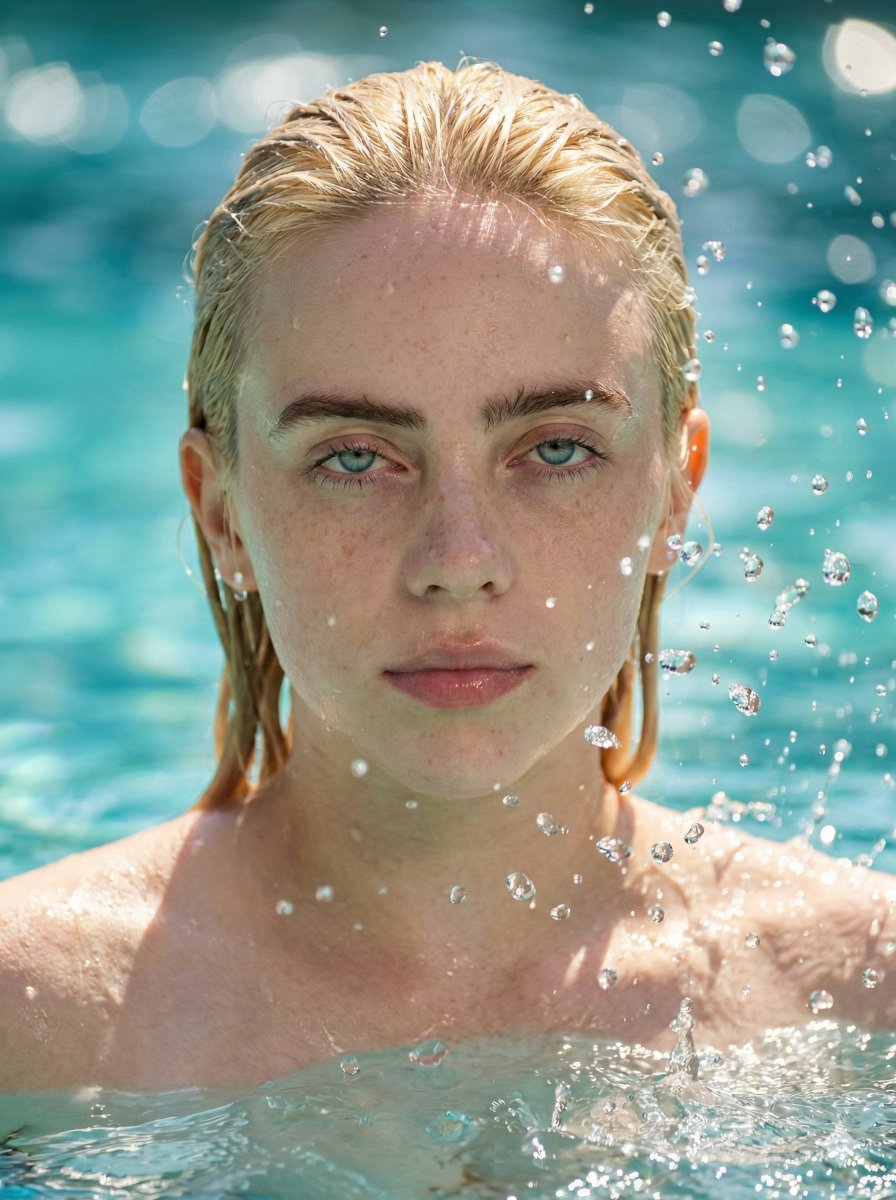 High-Speed Water Splash Portrait — example 2