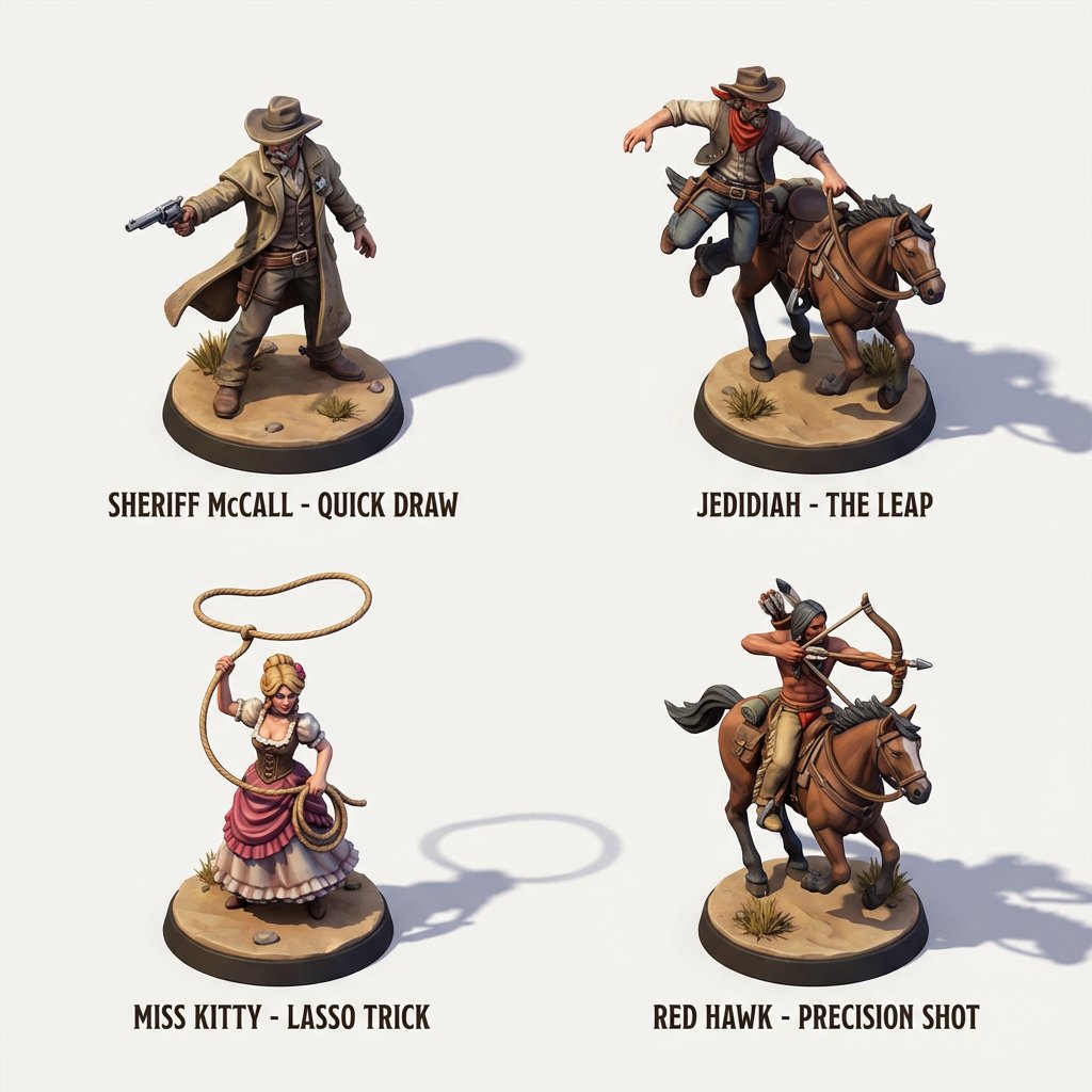 3D Isometric Miniature Models of Western TV Characters — example 1