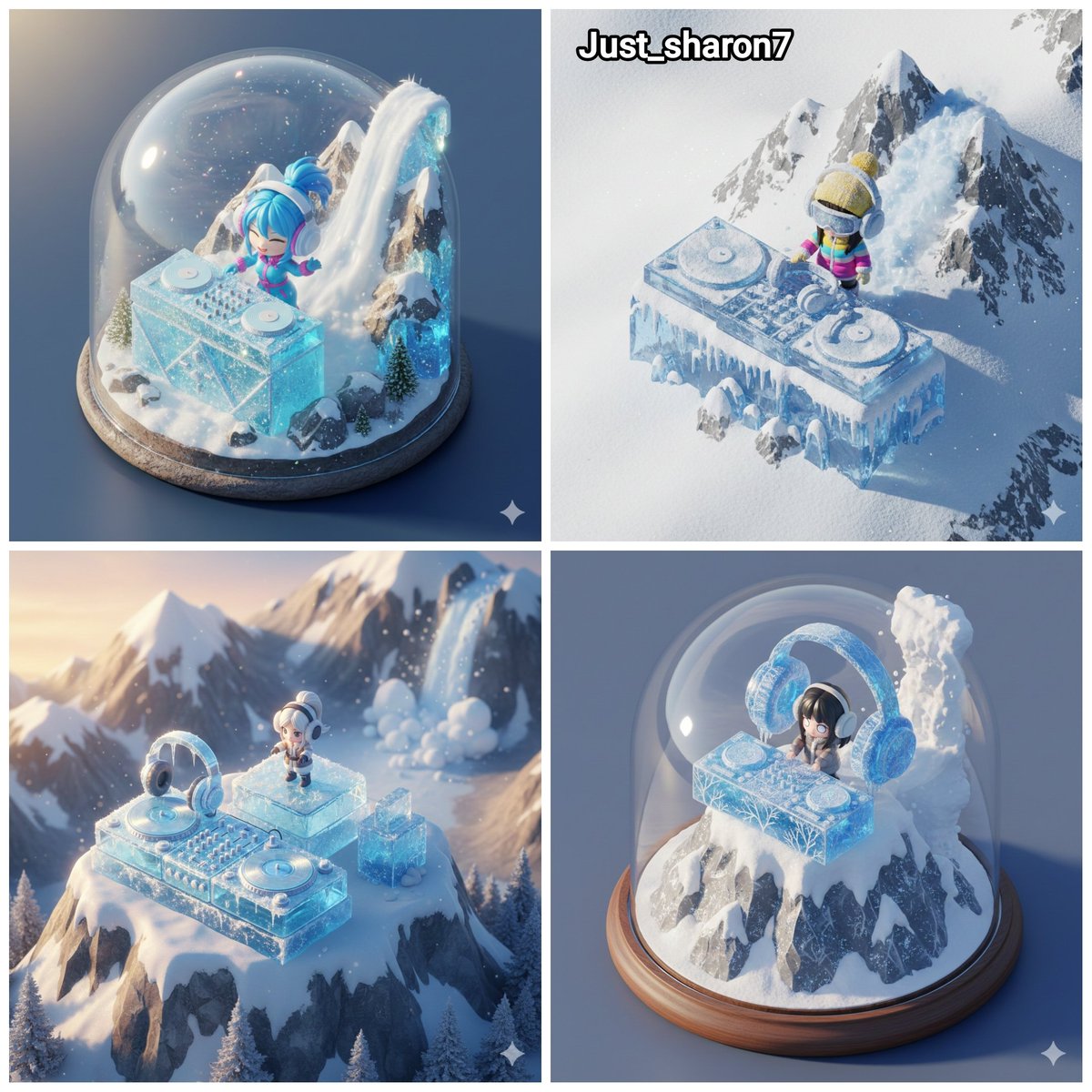 Isometric Miniature DJ Setup Scene — example 1