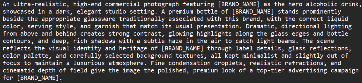8K Brand Visualization Prompt Template — example 1