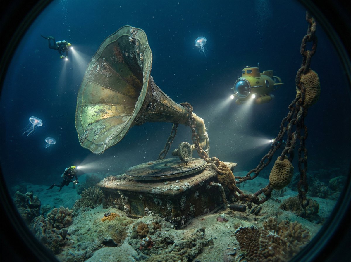 Ocean Artifact Discovery Scene — example 1