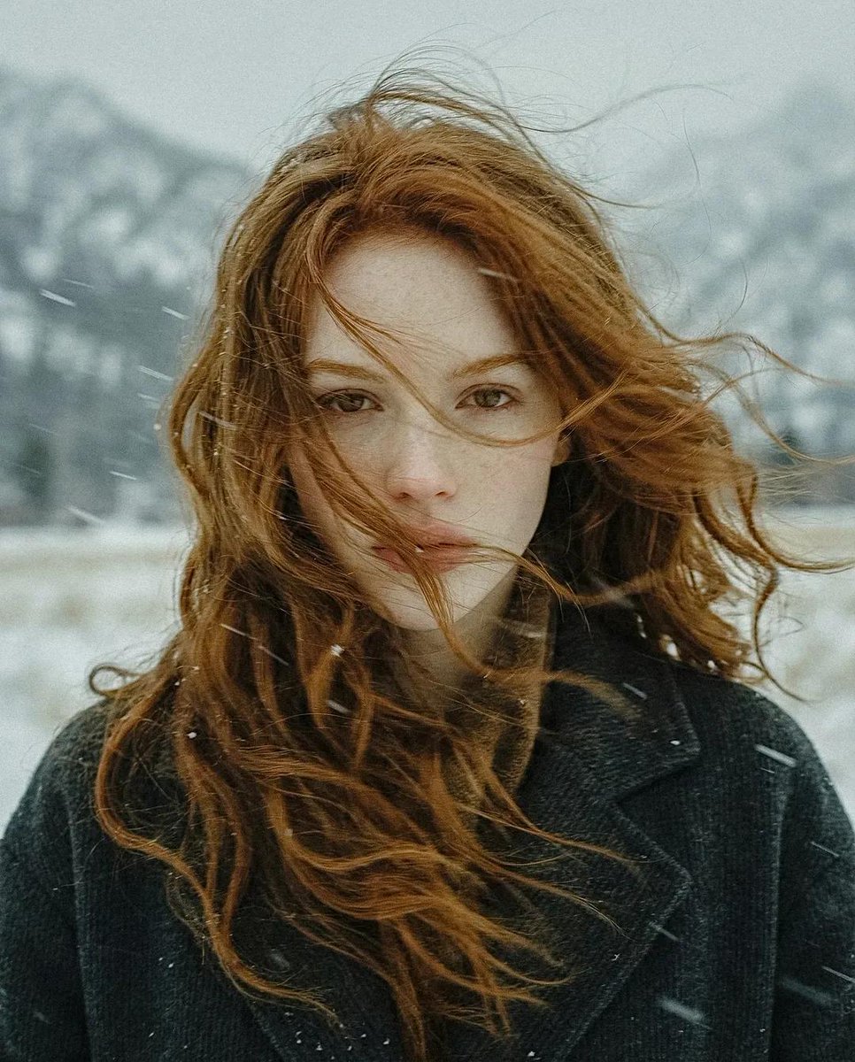 Poetic Cinematic Winter Portrait — example 2