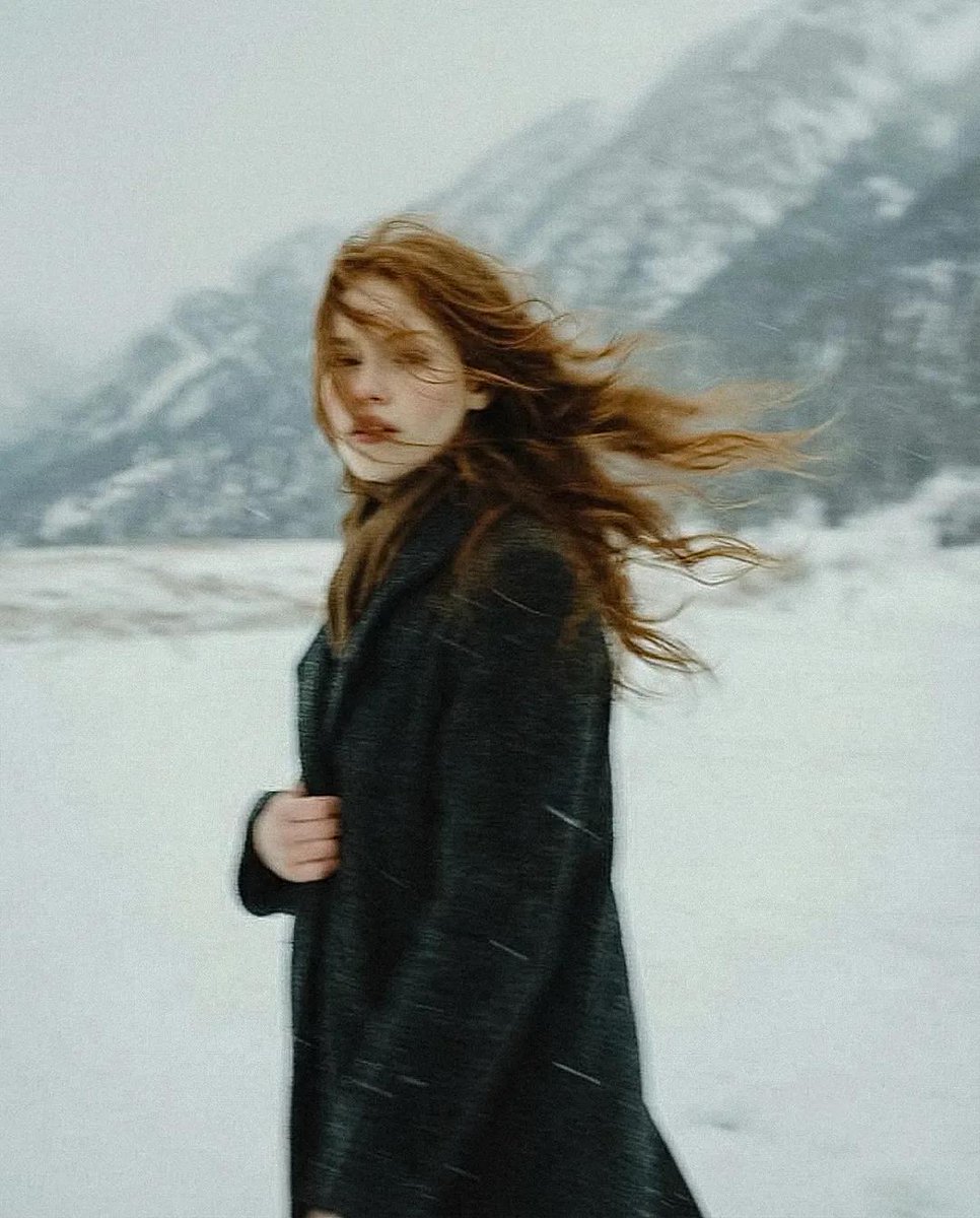 Poetic Cinematic Winter Portrait — example 4