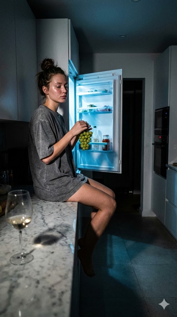 Candid 3 AM Fridge Light Portrait — example 1