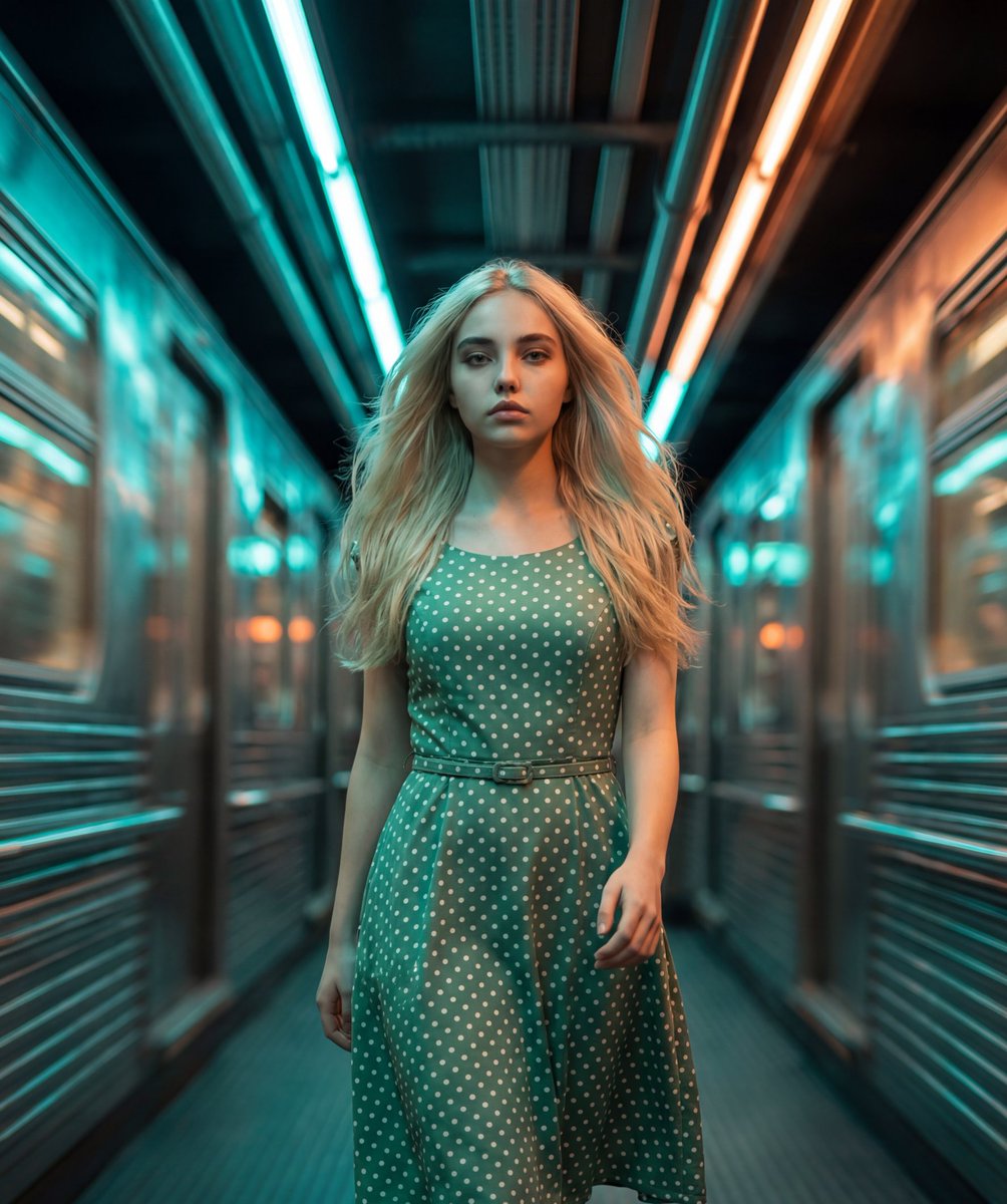 Cinematic Futuristic Tunnel Walk — example 1