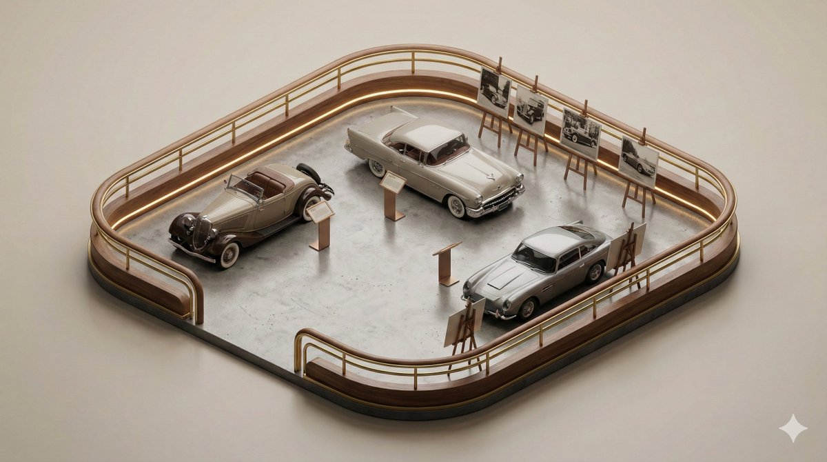 Minimalist 3D Isometric Exhibition Pod Diorama — example 3