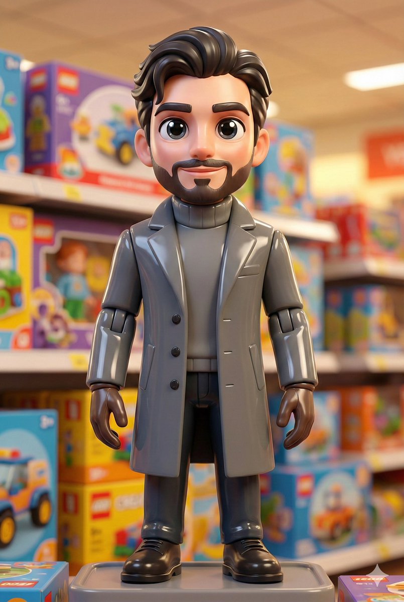 Transform Portrait into 3D Action Figure — example 2