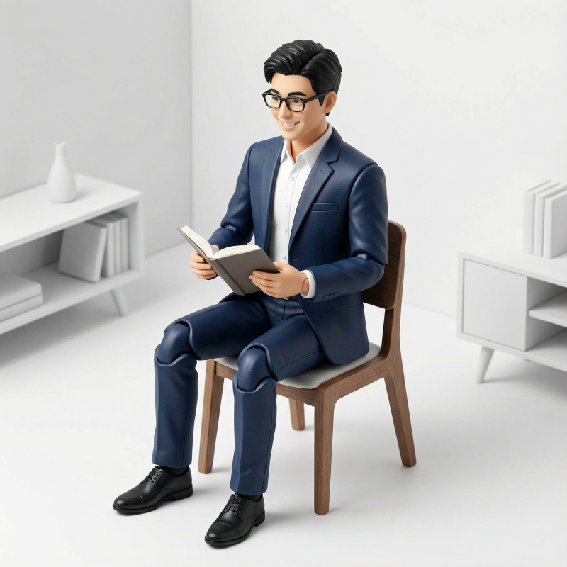 Miniature Figure Generation: Everyday Life of 'Scissors Old Man' — example 3