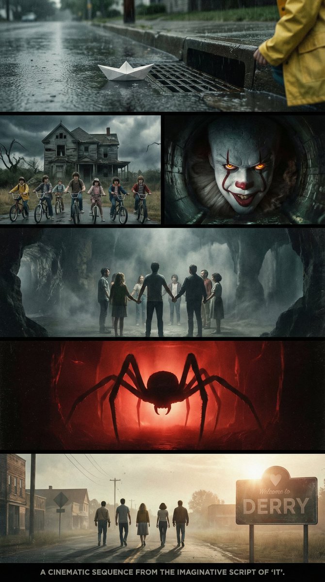 Cinematic multi-panel sequence for IT — example 1