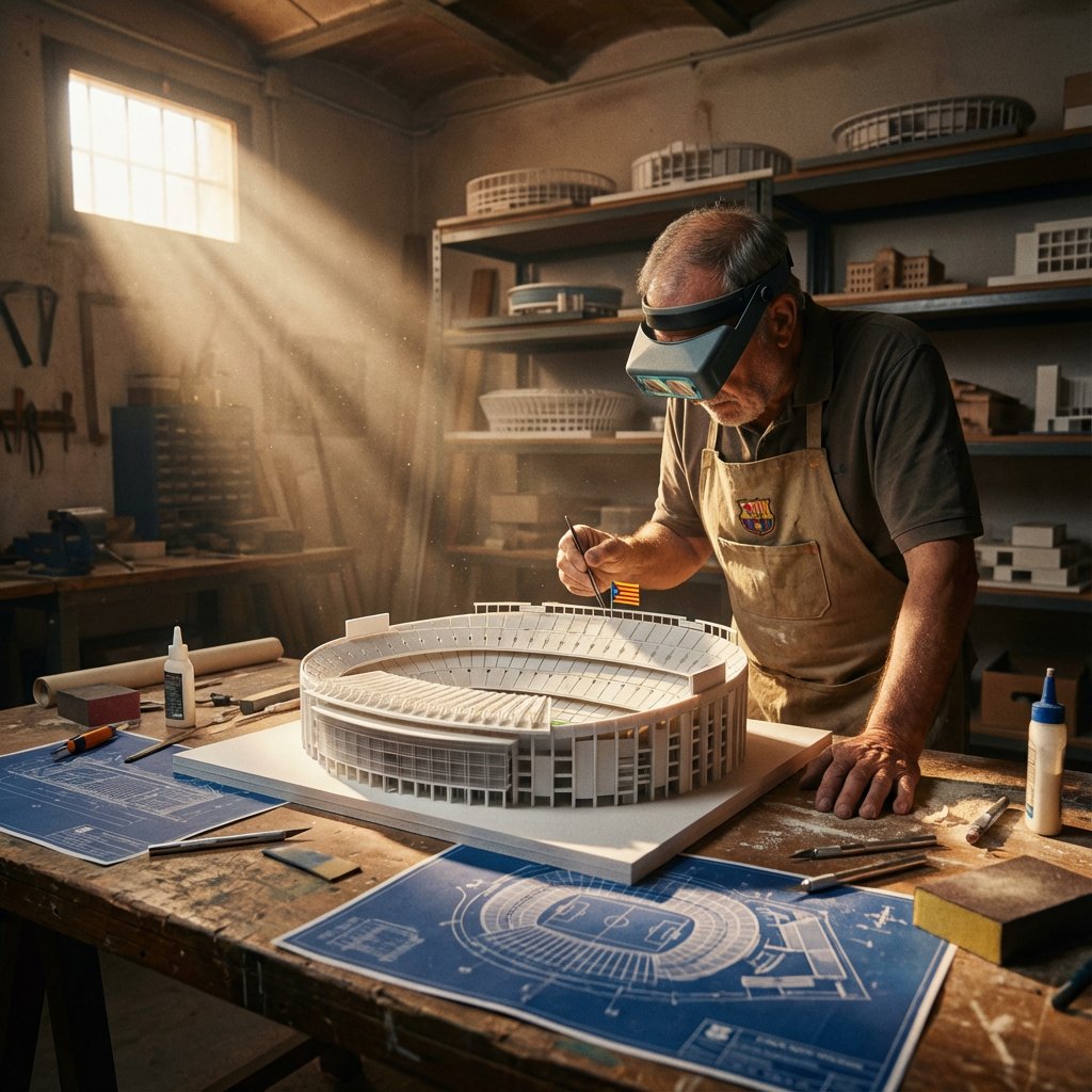 Cinematic Artisan Portrait Prompt for Model Making Workshop — example 2