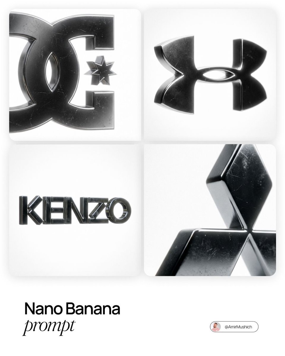 Dark Metallic Logo Design Prompt — example 1