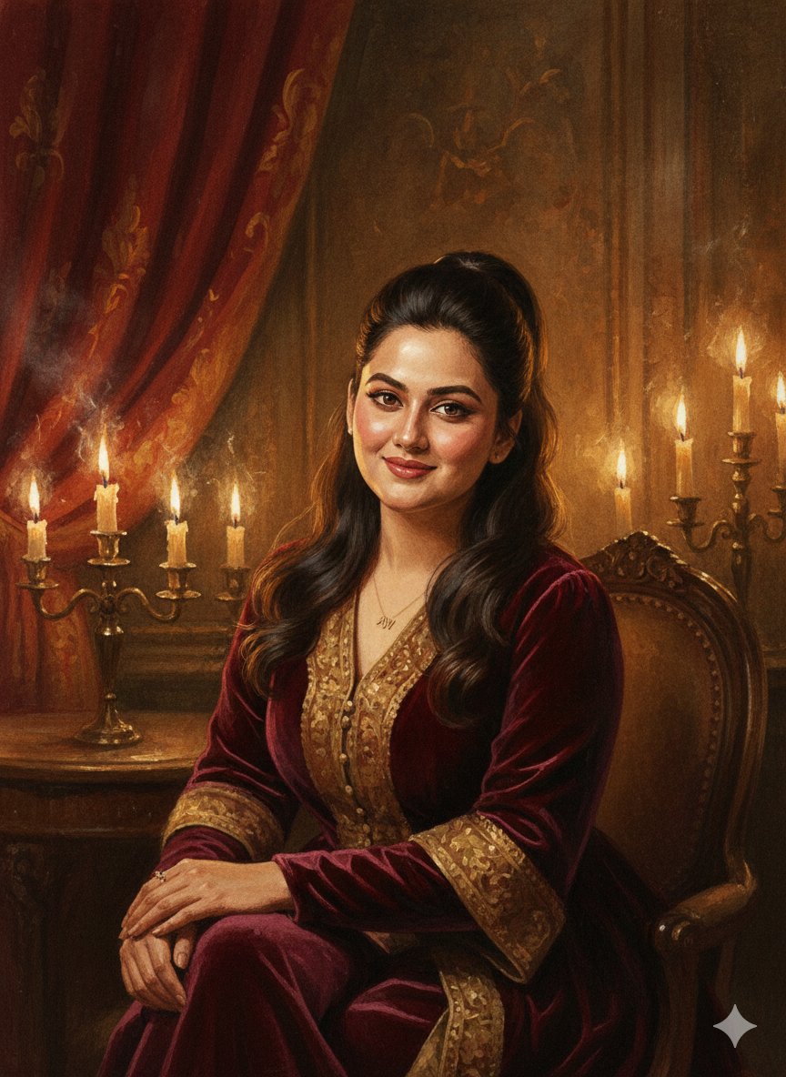 Baroque Candlelight Oil Painting Fusion (Image-to-Image) — example 1