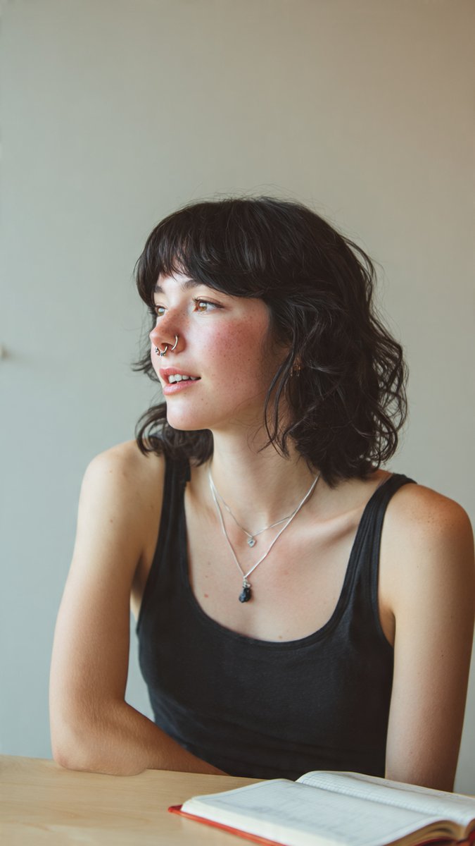 Candid Medium Shot in Minimalist Studio — example 3