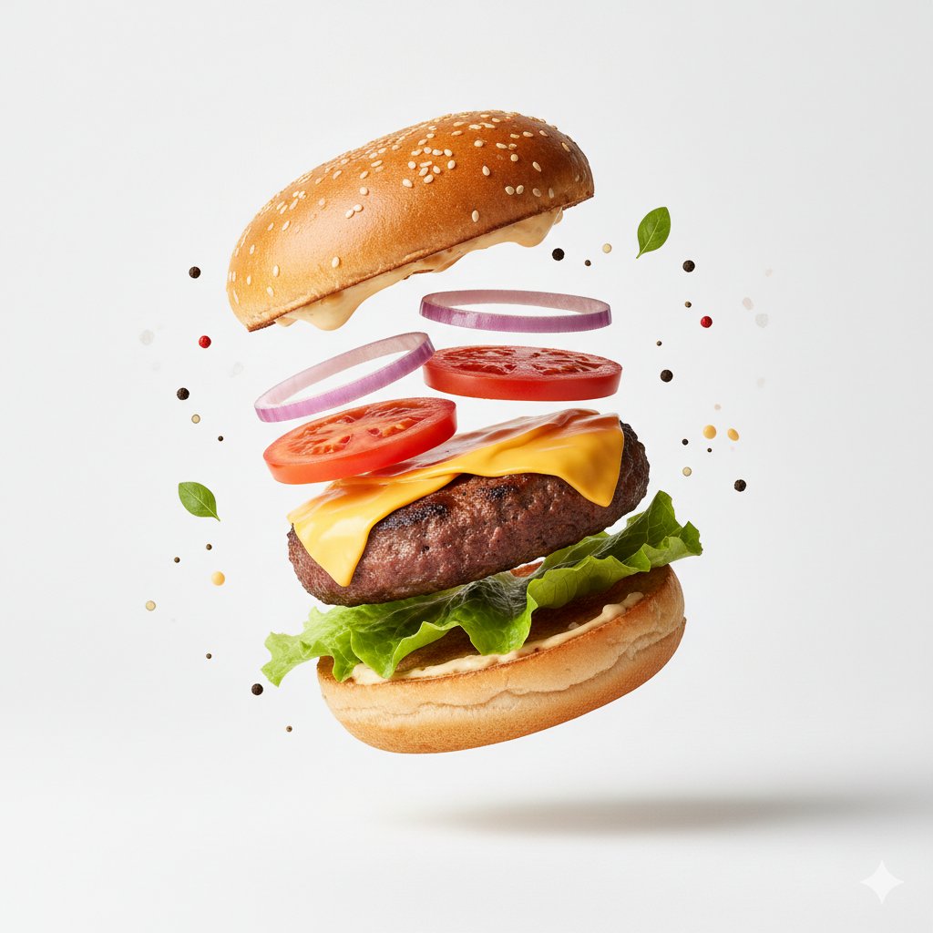 Macro Product Photography for Floating Food — example 1