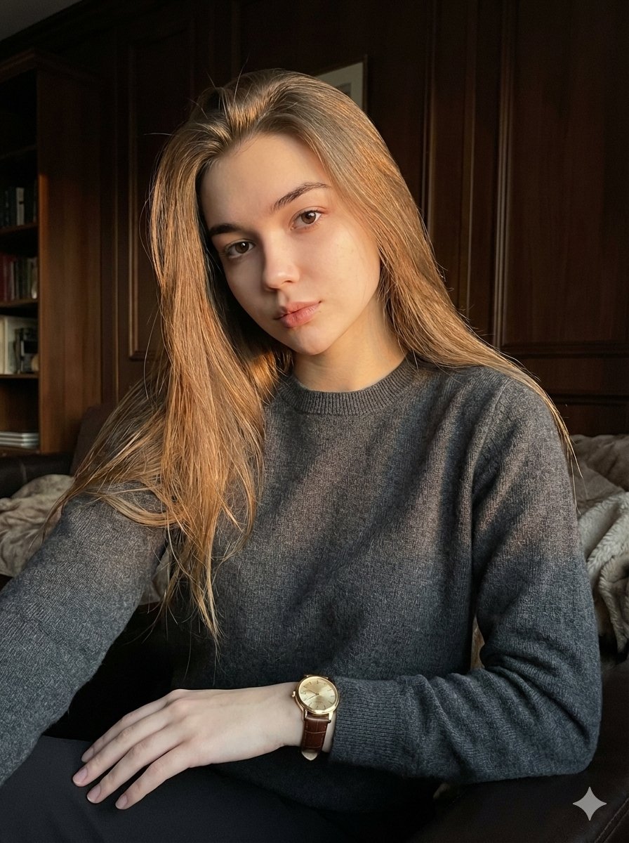 Quiet Luxury Editorial Portrait with Identity Lock — example 1
