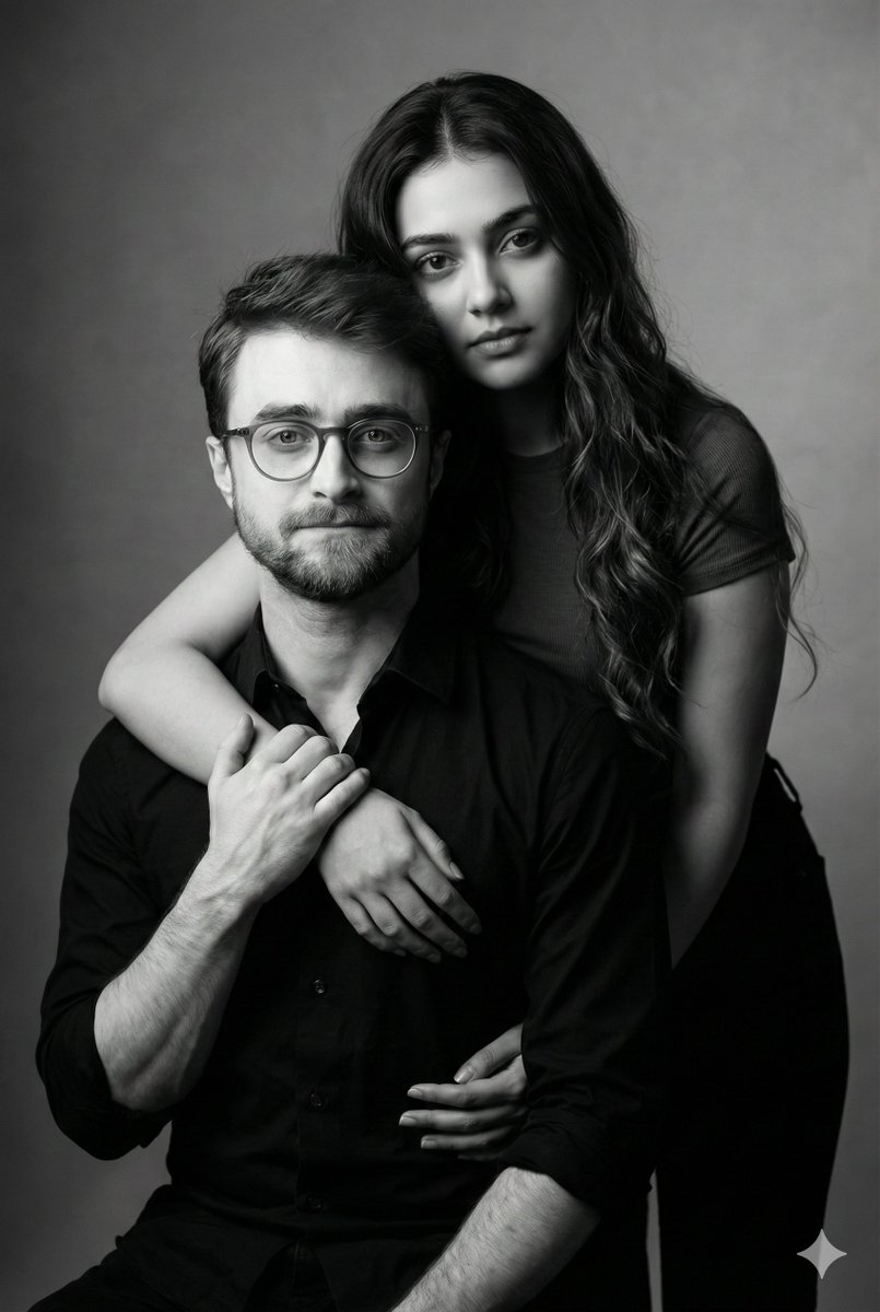 Monochrome Fine Art Couple Portrait — example 1