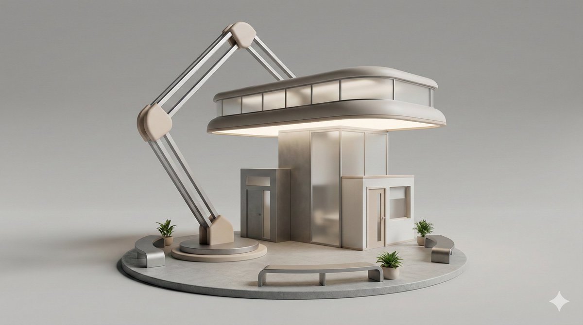 3D Isometric Diorama of a Household Object as Architecture — example 1