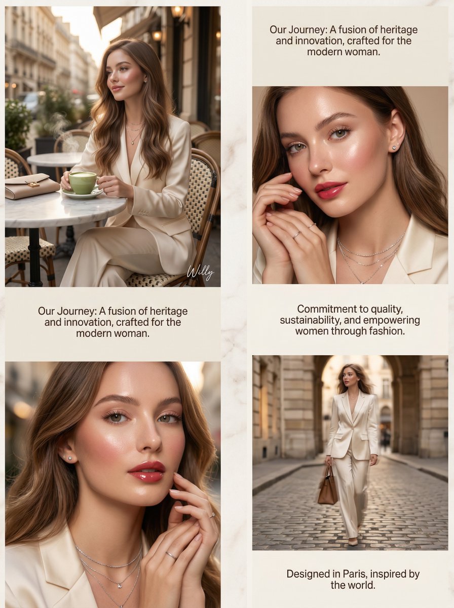 Luxury Brand About Page Storytelling Layout