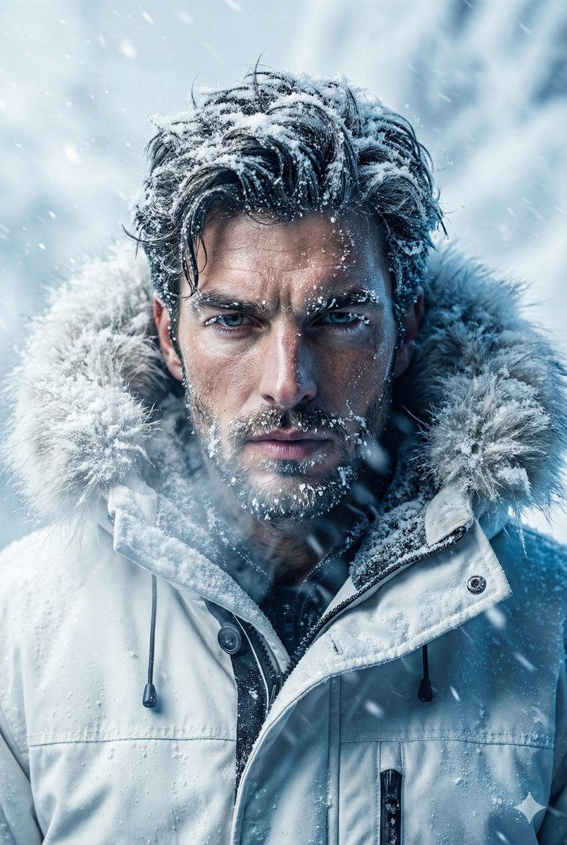 Arctic Explorer Close-Up Portrait — example 1