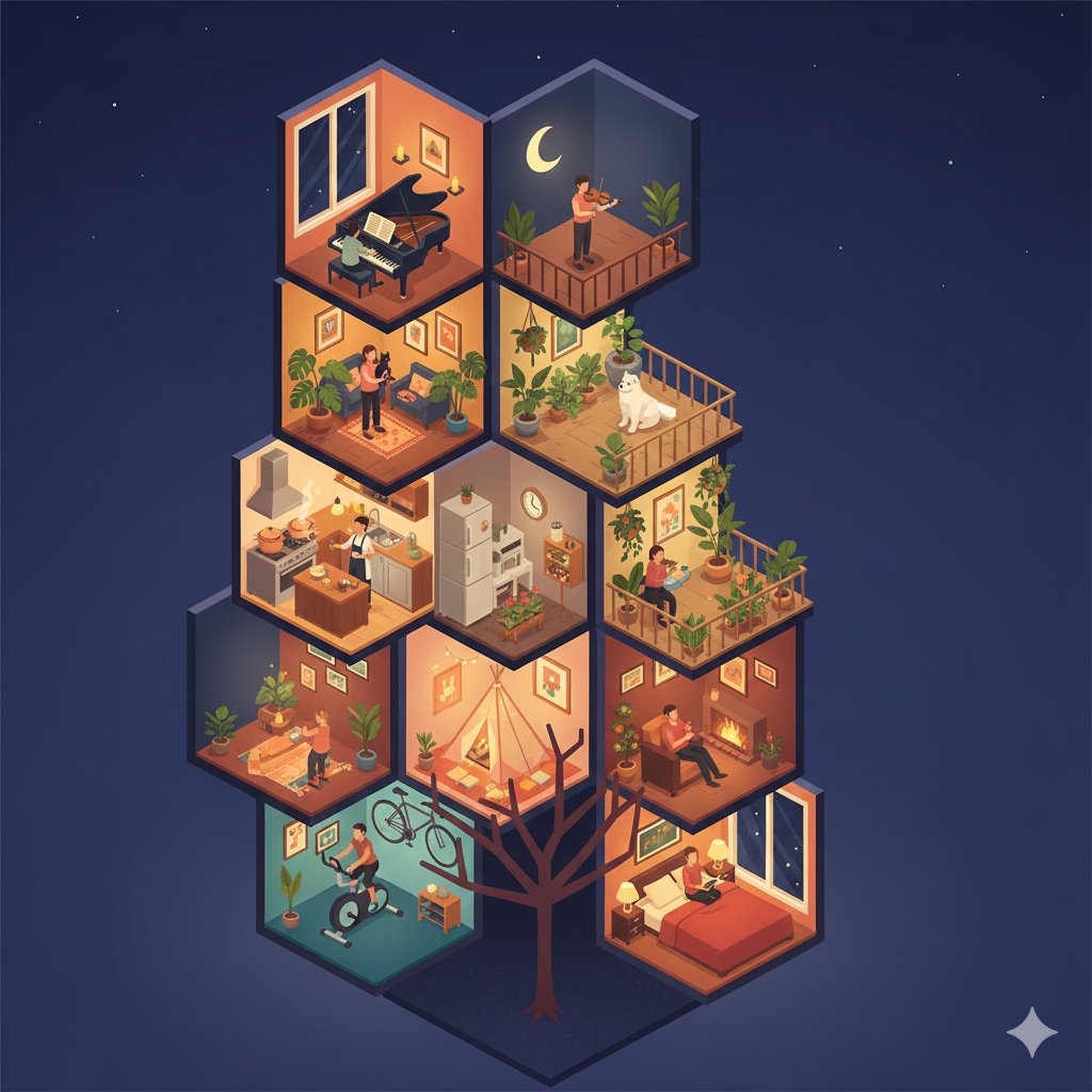 Isometric Cross-Section Illustration of a Floating Modular Apartment Building — example 1