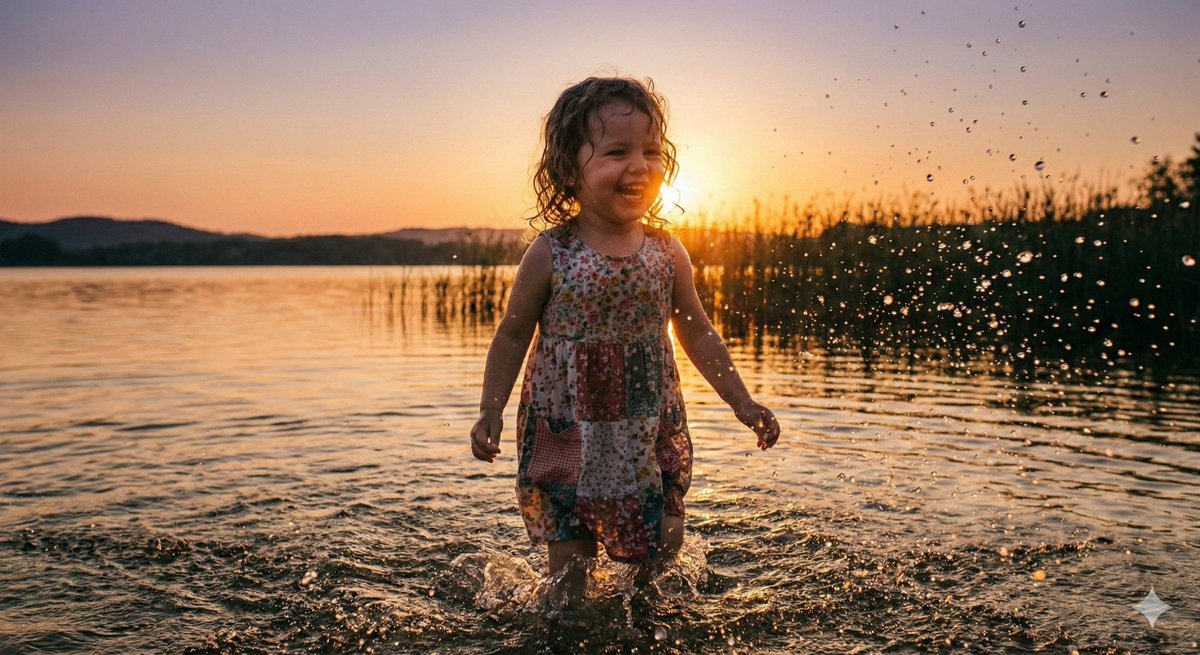 Cinematic Pure Joy Splashing Prompt — example 2
