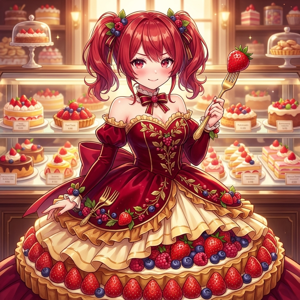 Image Conversion to Berry Tart Dress Style — example 1