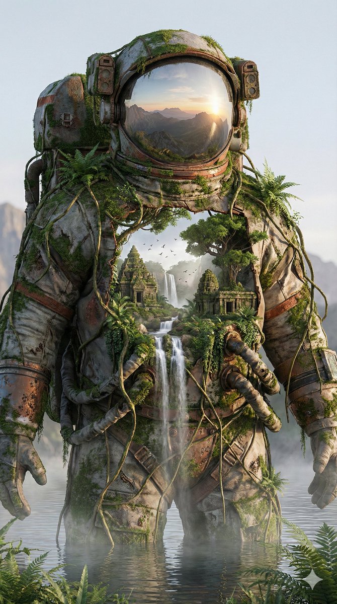 Surreal Nature-Meets-Sci-Fi Astronaut Suit — example 1