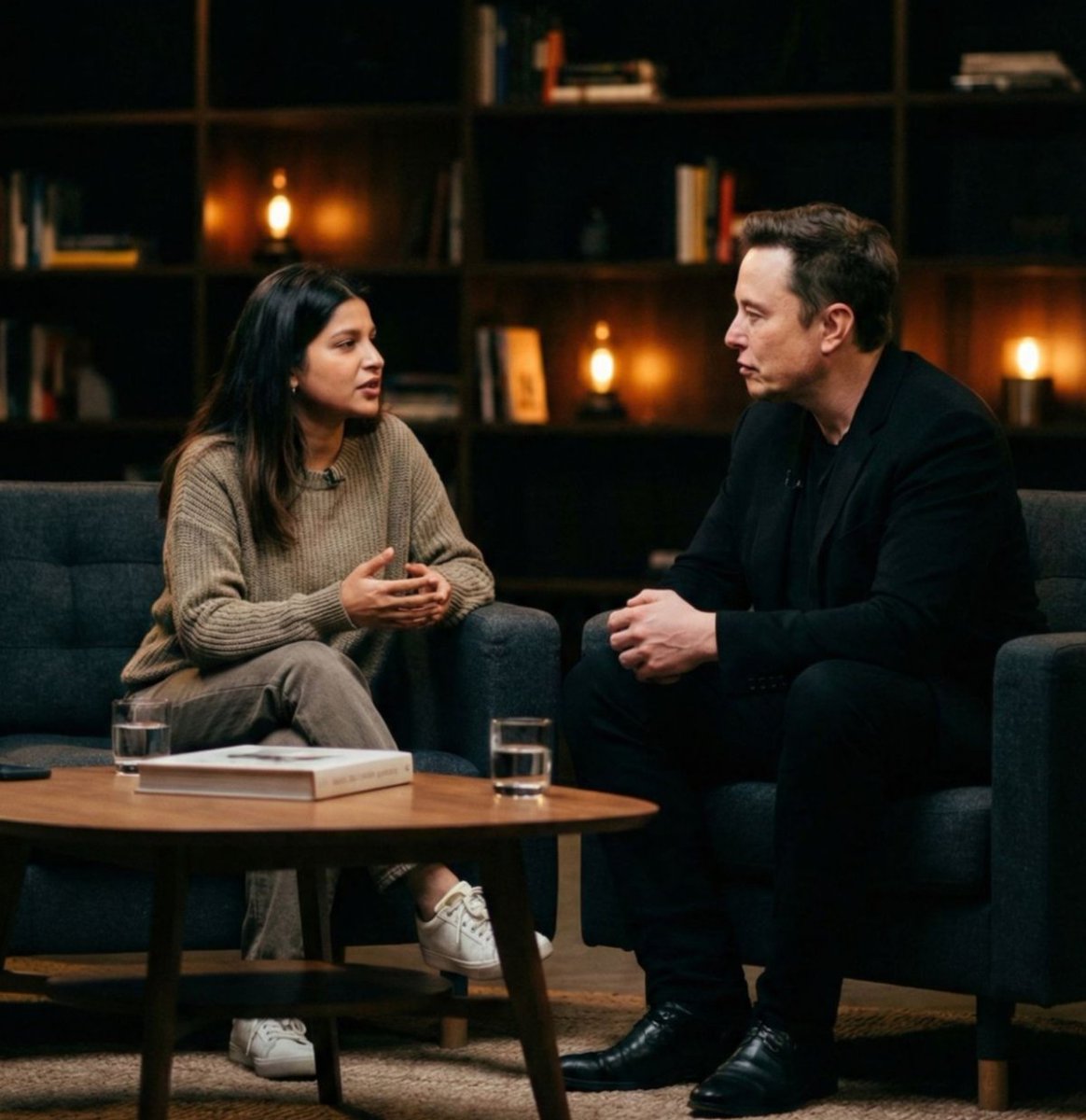 Talk-Show Style Celebrity Interview Photo — example 1