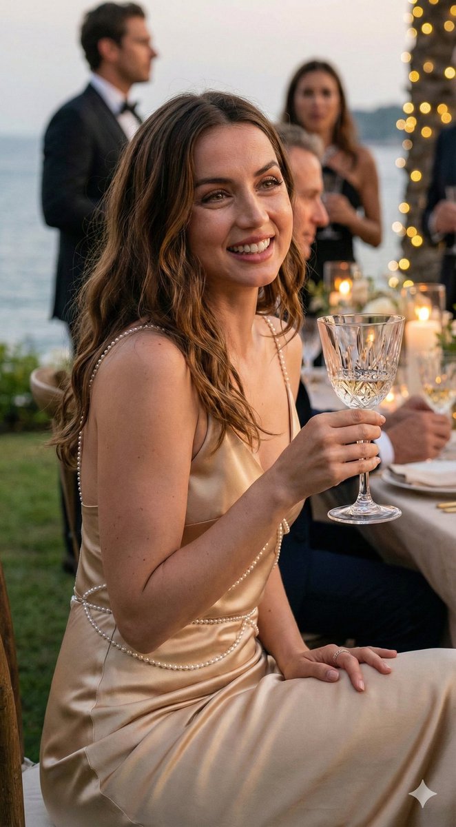 Ana de Armas Cinematic Golden Hour Portrait — example 1