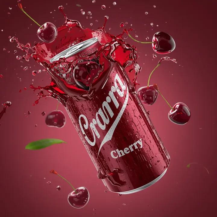 Cherry Soda Commercial Splash Macro Shot — example 3