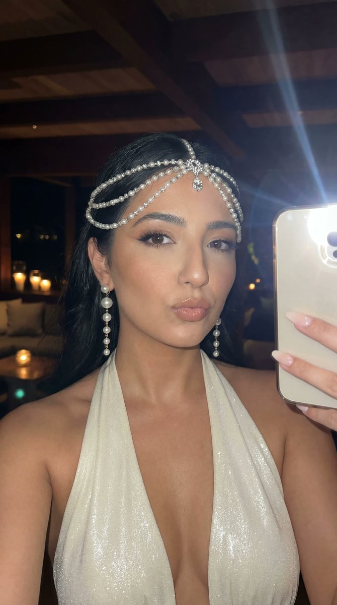 Nightlife Selfie Flash Editorial Portrait — example 1