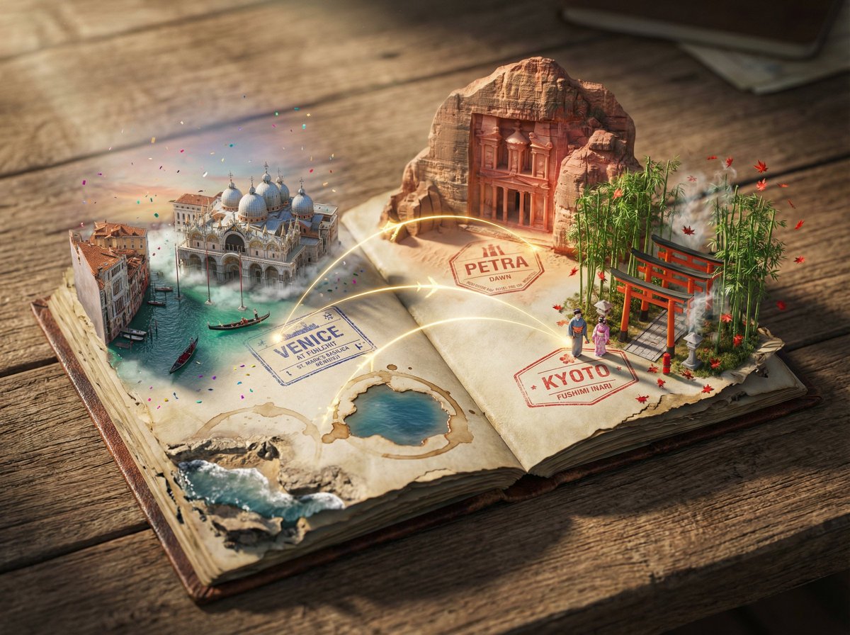 Epic 3D Passport Odyssey Scene — example 2